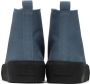 Jil Sander Blue High-Top Sneakers - Thumbnail 2