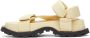 Jil Sander Off-White Leather Chunky Sole Sandals - Thumbnail 3