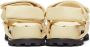 Jil Sander Off-White Leather Chunky Sole Sandals - Thumbnail 4