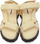 Jil Sander Off-White Leather Chunky Sole Sandals - Thumbnail 5