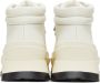 Jil Sander Off-White Leather Hiking Boots - Thumbnail 4