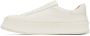 Jil Sander Off-White Leather Sneakers - Thumbnail 3