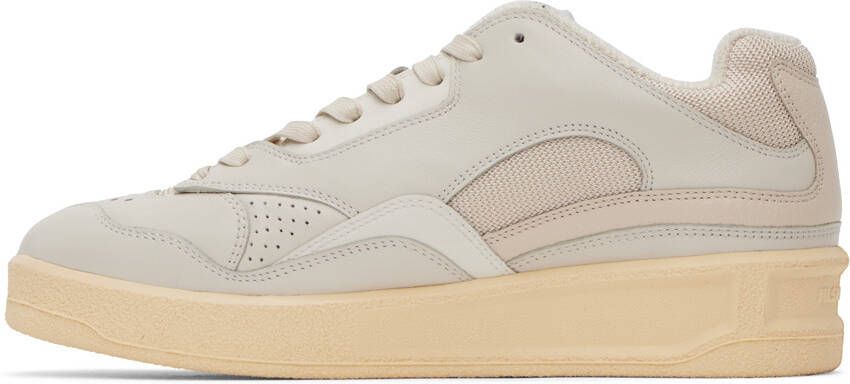 Jil Sander Off-White Perforated Sneakers