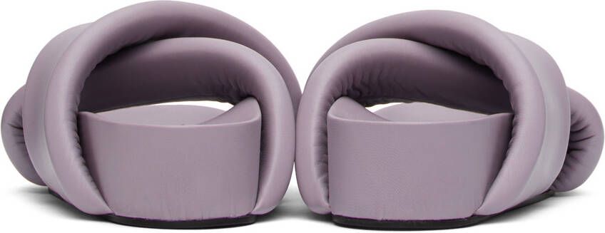 Jil Sander Purple Padded Slides