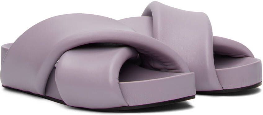 Jil Sander Purple Padded Slides