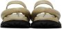 Jil Sander Taupe Oversize Strap & Sole Sandals - Thumbnail 2