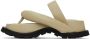 Jil Sander Taupe Oversize Strap & Sole Sandals - Thumbnail 3