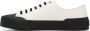 Jil Sander White & Black Canvas Sneakers - Thumbnail 3