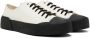 Jil Sander White & Black Canvas Sneakers - Thumbnail 4