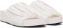 Jil Sander White Oversized Ruched Sandals - Thumbnail 3