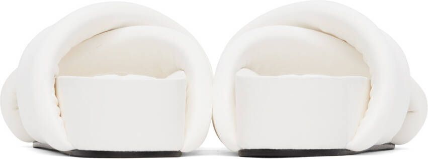 Jil Sander White Oversized Wrapped Sandals