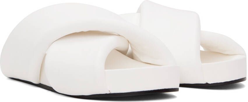 Jil Sander White Oversized Wrapped Sandals