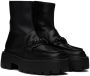 Jimmy Choo Black Bryer Flat Ankle Boots - Thumbnail 4
