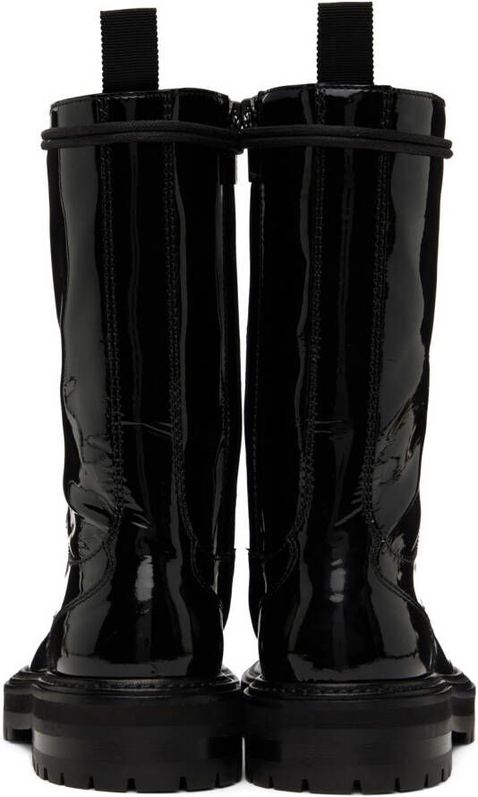 Jimmy Choo Black Cora Flat Boots