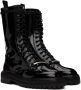 Jimmy Choo Black Cora Flat Boots - Thumbnail 4