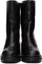 Jimmy Choo Black Leather Yola 80 Boots - Thumbnail 2