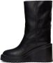 Jimmy Choo Black Leather Yola 80 Boots - Thumbnail 3