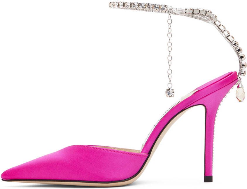 Jimmy Choo Pink Saeda 100 Heels