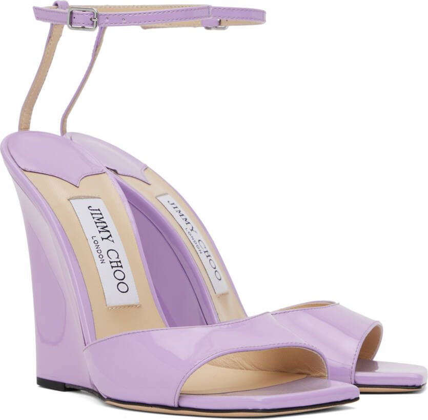 Jimmy Choo Purple Brien 110 Heeled Sandals