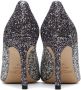 Jimmy Choo Silver & Pink Romy 85 Heels - Thumbnail 2