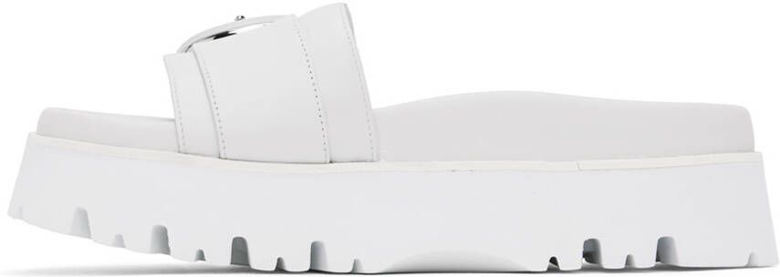 Jimmy Choo White Maiti Sandals