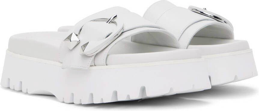 Jimmy Choo White Maiti Sandals