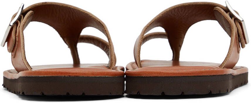 Junya Watanabe Brown Leather Sandals