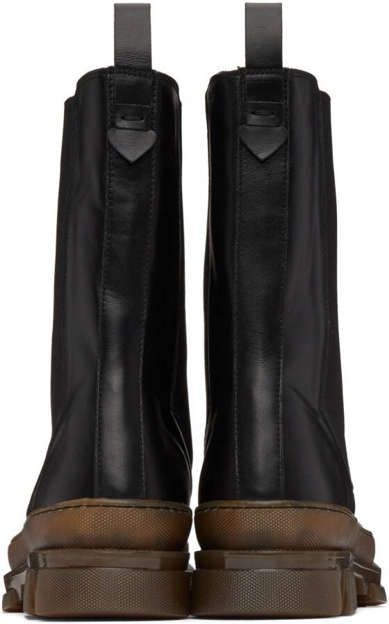 Just Cavalli Black Trunk Chelsea Boots