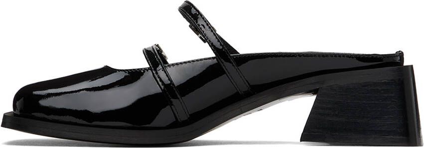 Justine Clenquet Black Andie Mules