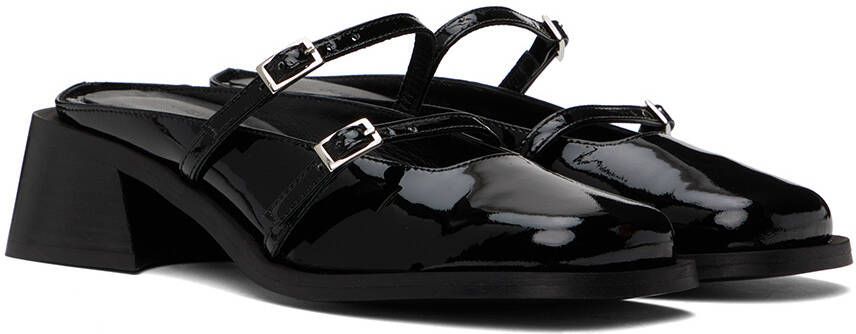 Justine Clenquet Black Andie Mules