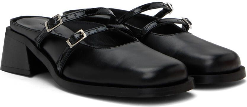 Justine Clenquet Black Andie Mules