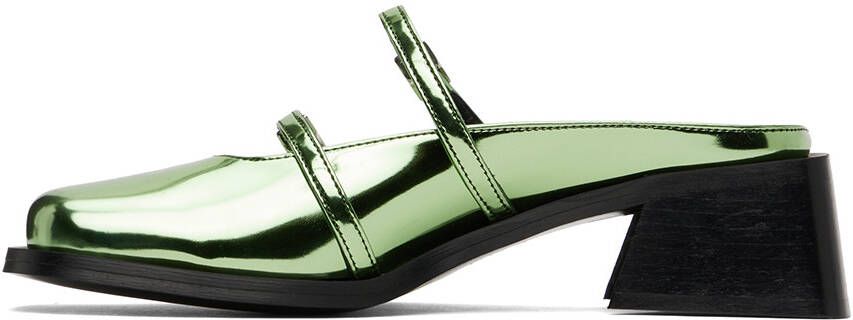 Justine Clenquet Green Andie Mules