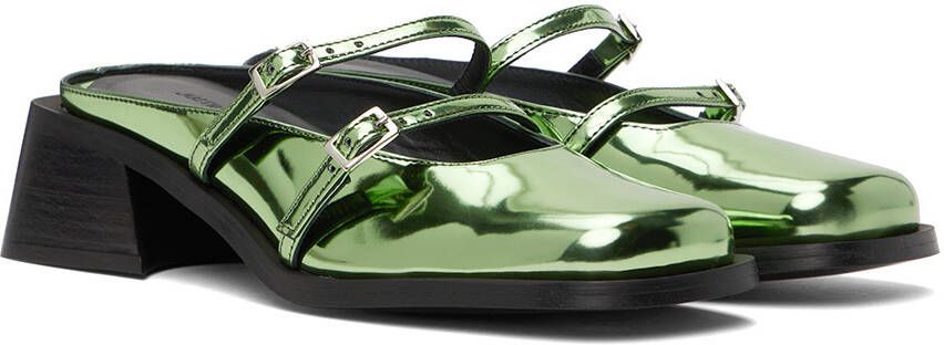 Justine Clenquet Green Andie Mules