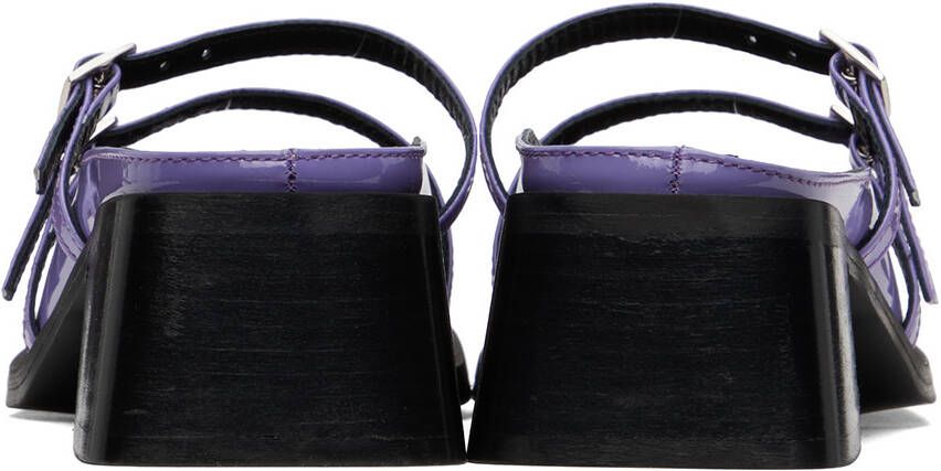 Justine Clenquet Purple Andie Mules