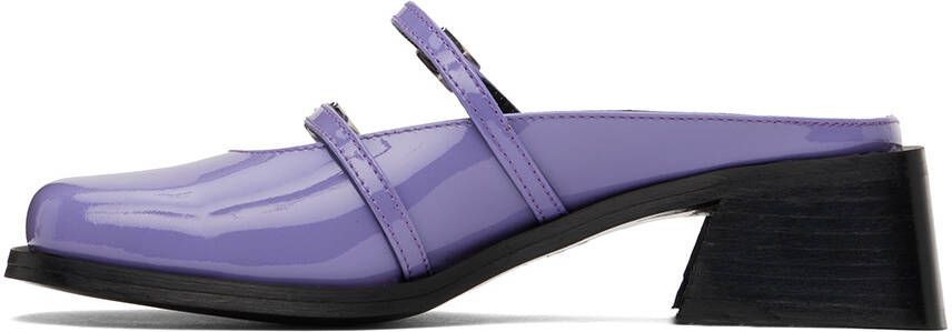 Justine Clenquet Purple Andie Mules