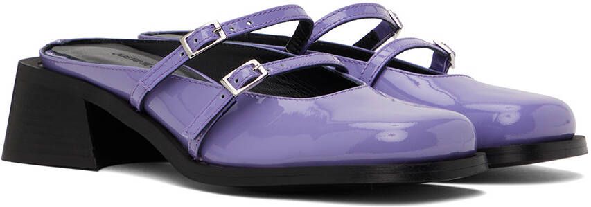 Justine Clenquet Purple Andie Mules
