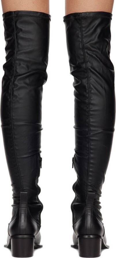 Juun.J Black High Long Boots