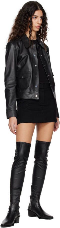 Juun.J Black High Long Boots