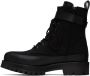 Juun.J Black Lace-Up Ankle Boots - Thumbnail 3