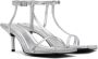 Juun.J Silver Leather Heeled Sandals - Thumbnail 4