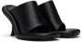 JW Anderson Black Bumper Tube Sandals - Thumbnail 4
