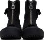 JW Anderson Black Zippered Duck Boots - Thumbnail 2