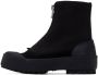 JW Anderson Black Zippered Duck Boots - Thumbnail 3