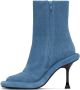 JW Anderson Blue Bumper-Tube Heel Ankle Boots - Thumbnail 3