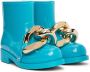 JW Anderson Blue Chain Rubber Boots - Thumbnail 4
