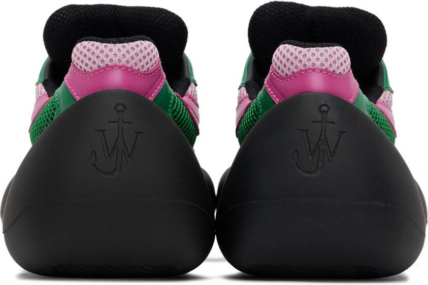 JW Anderson Green & Pink Bumper Hike Sneakers