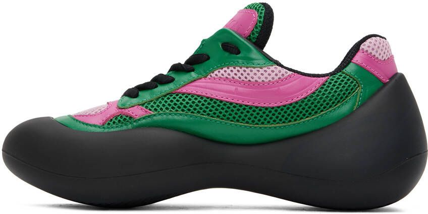 JW Anderson Green & Pink Bumper Hike Sneakers