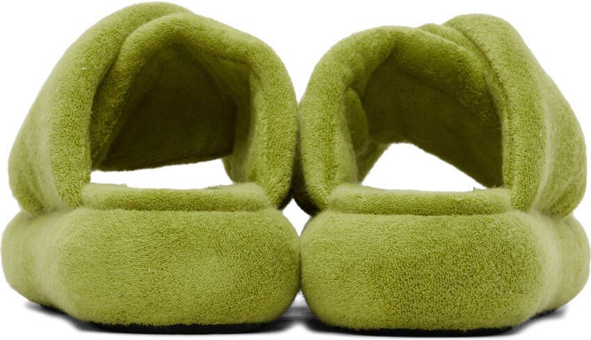 JW Anderson Green Bumper-Tube Twist Sandals