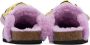 JW Anderson Purple Faux-Fur Chain Slides - Thumbnail 2