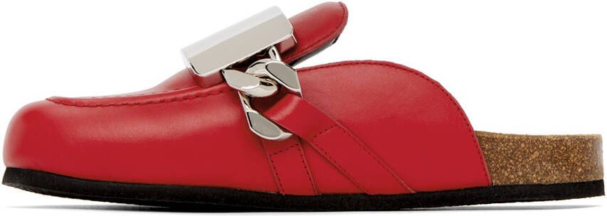 JW Anderson Red Gourmet Chain Mules